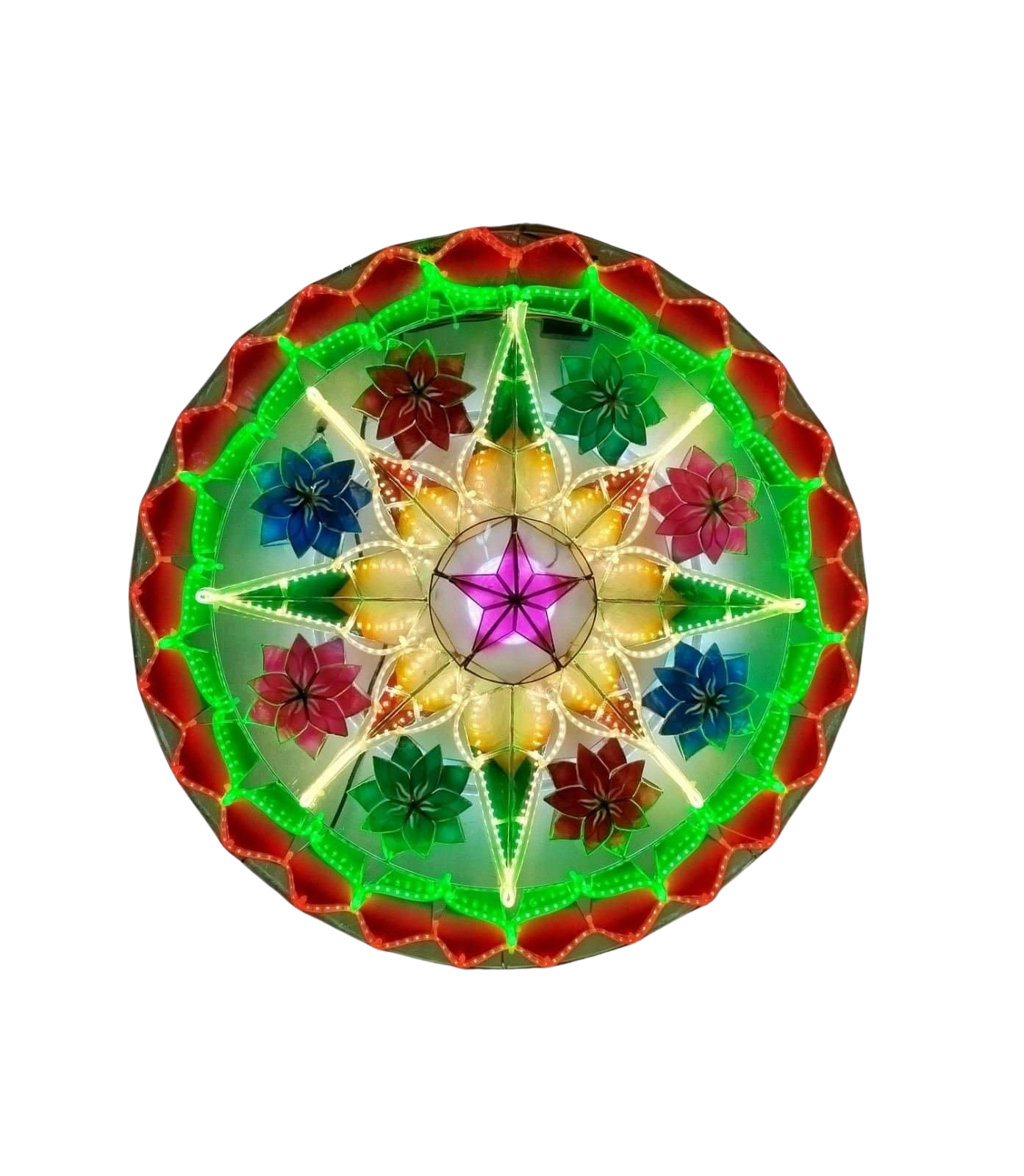 Festive Star Parol – Handcrafted Filipino Christmas Lantern with LED Lights